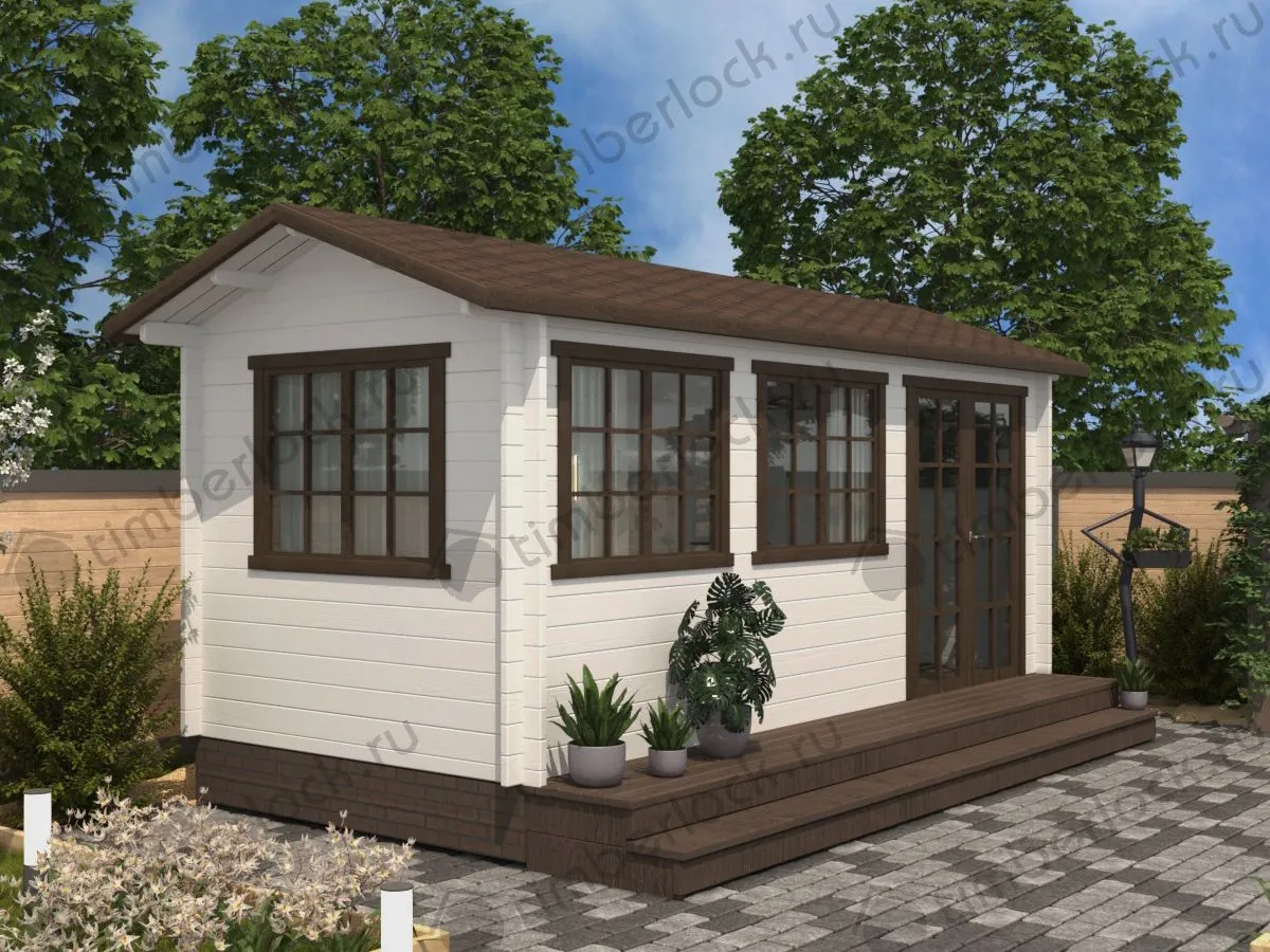 Садовый мини-домик 5,5х2,5 (С-5525)