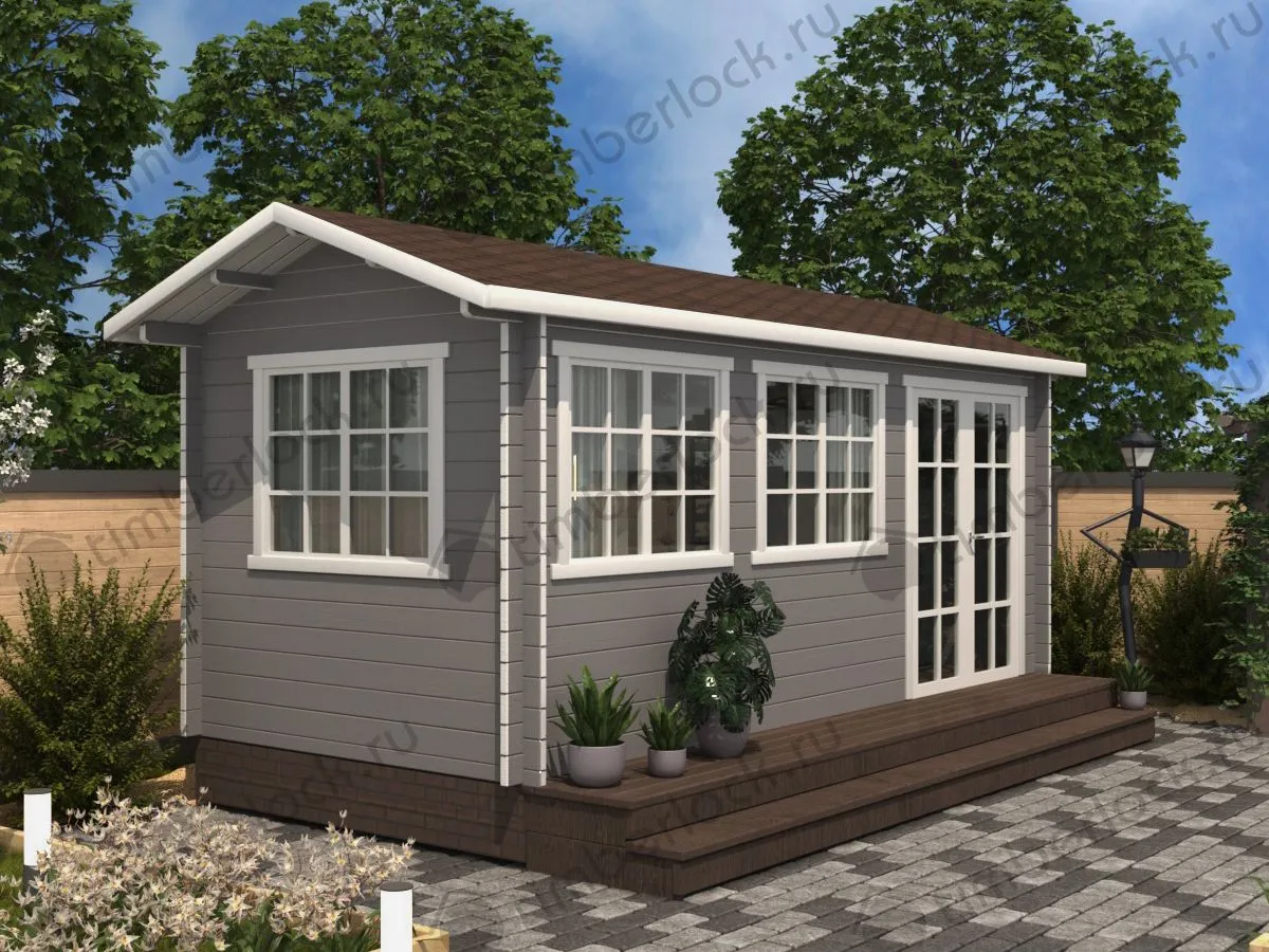 Садовый мини-домик 5,5х2,5 (С-5525)