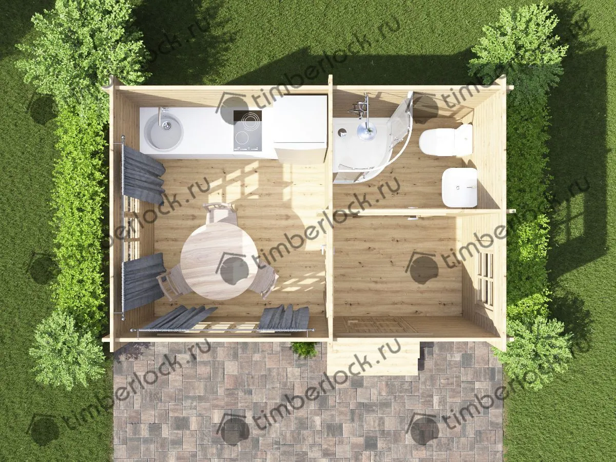 Садовый домик 3х4,5м