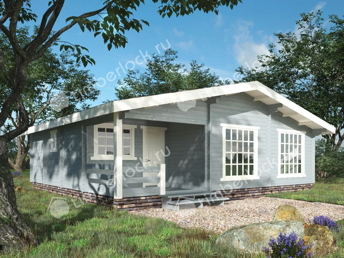 Дачный дом с верандой Д-98