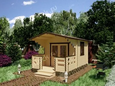 Садовый домик с верандой С-33-2