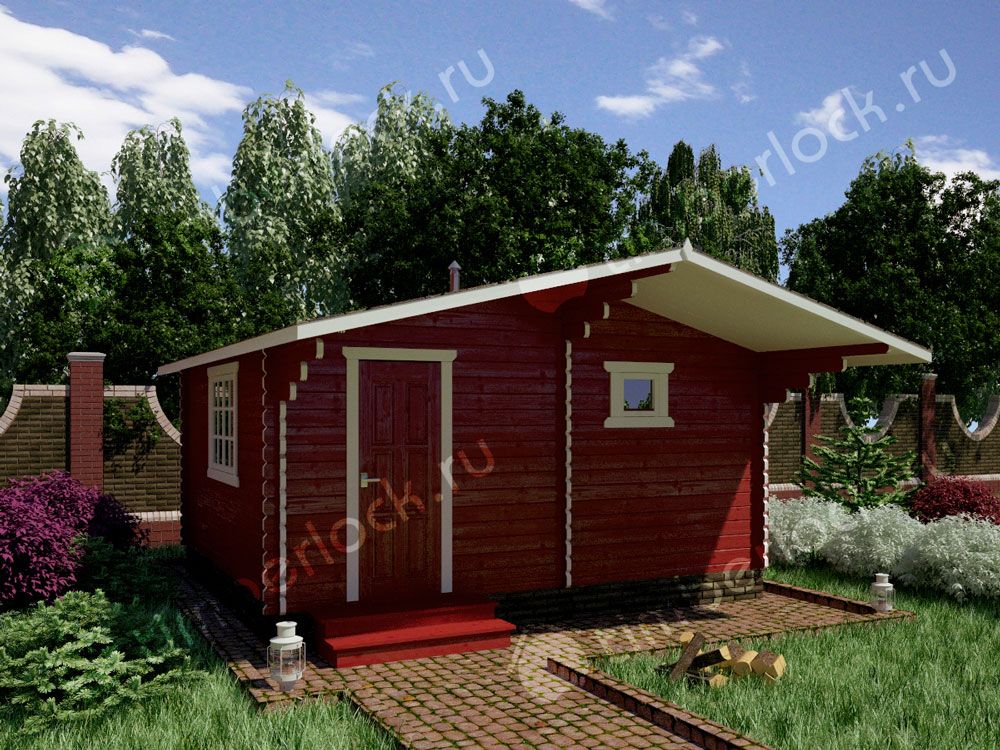 Небольшая дачная баня БА-545-1