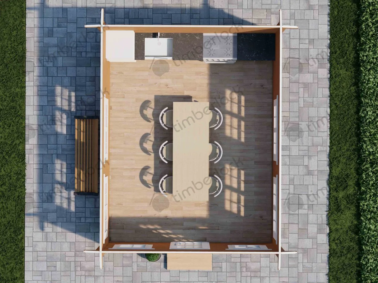 Беседка закрытая Б-45