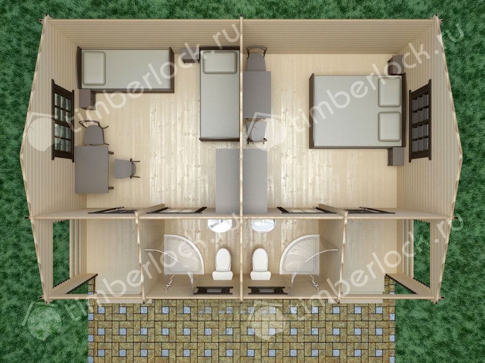 Пляжный домик П-7353