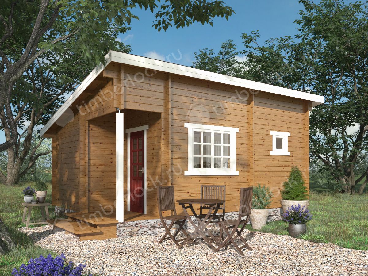 Садовая баня из бруса БА-643