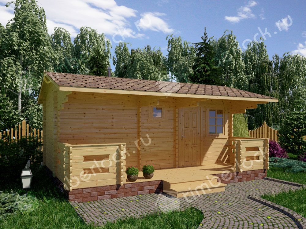 Садовая баня из бруса БА-256-1