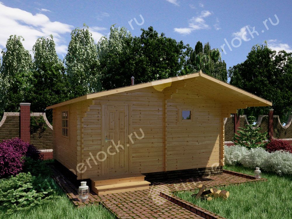 Небольшая дачная баня БА-545-1