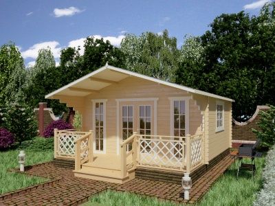 Дачный дом с верандой Д-545-3