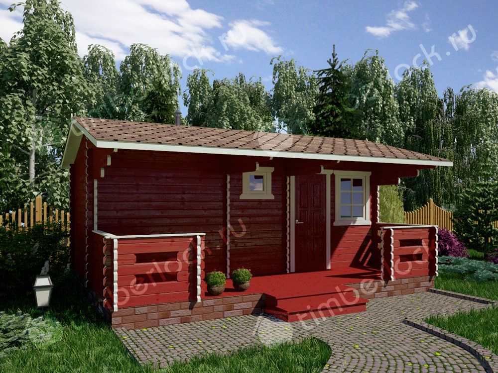 Садовая баня из бруса БА-256-1