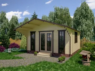 Бюджетный дачный домик Д-545-1