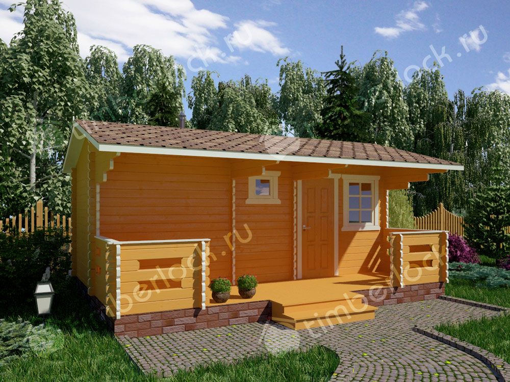Садовая баня из бруса БА-256-1
