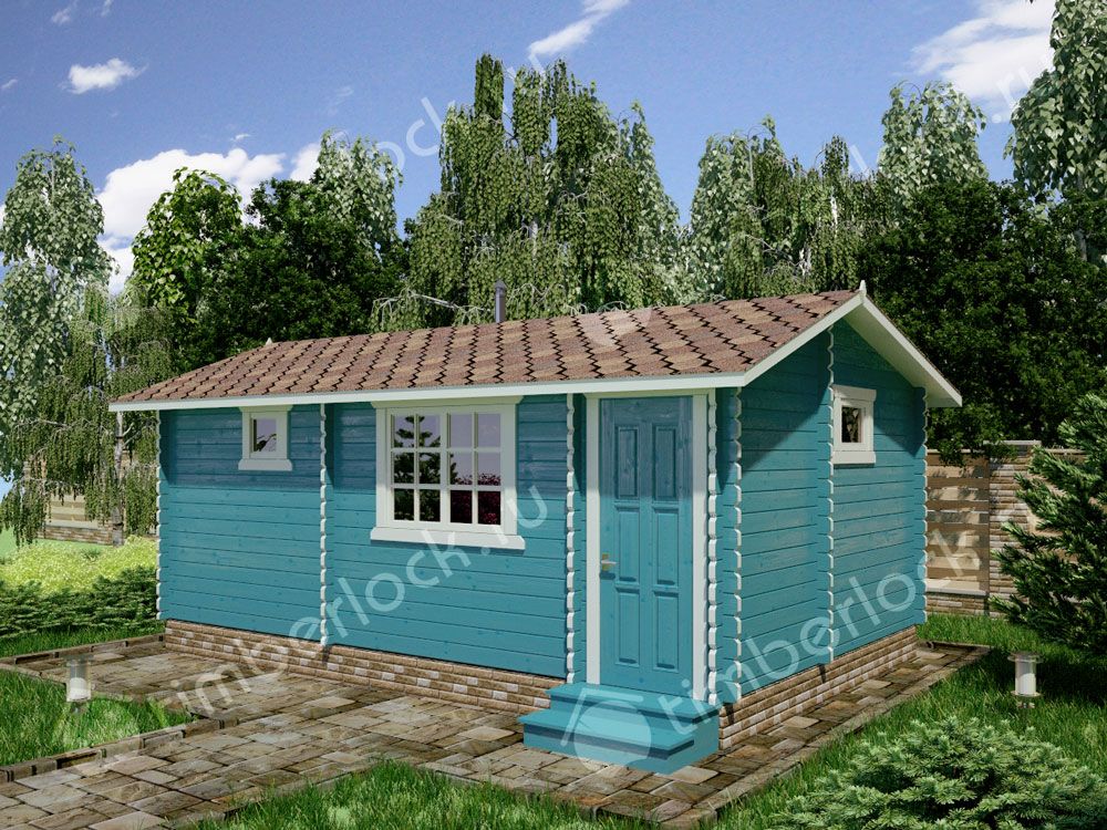 Садовая баня из бруса БА-64-1