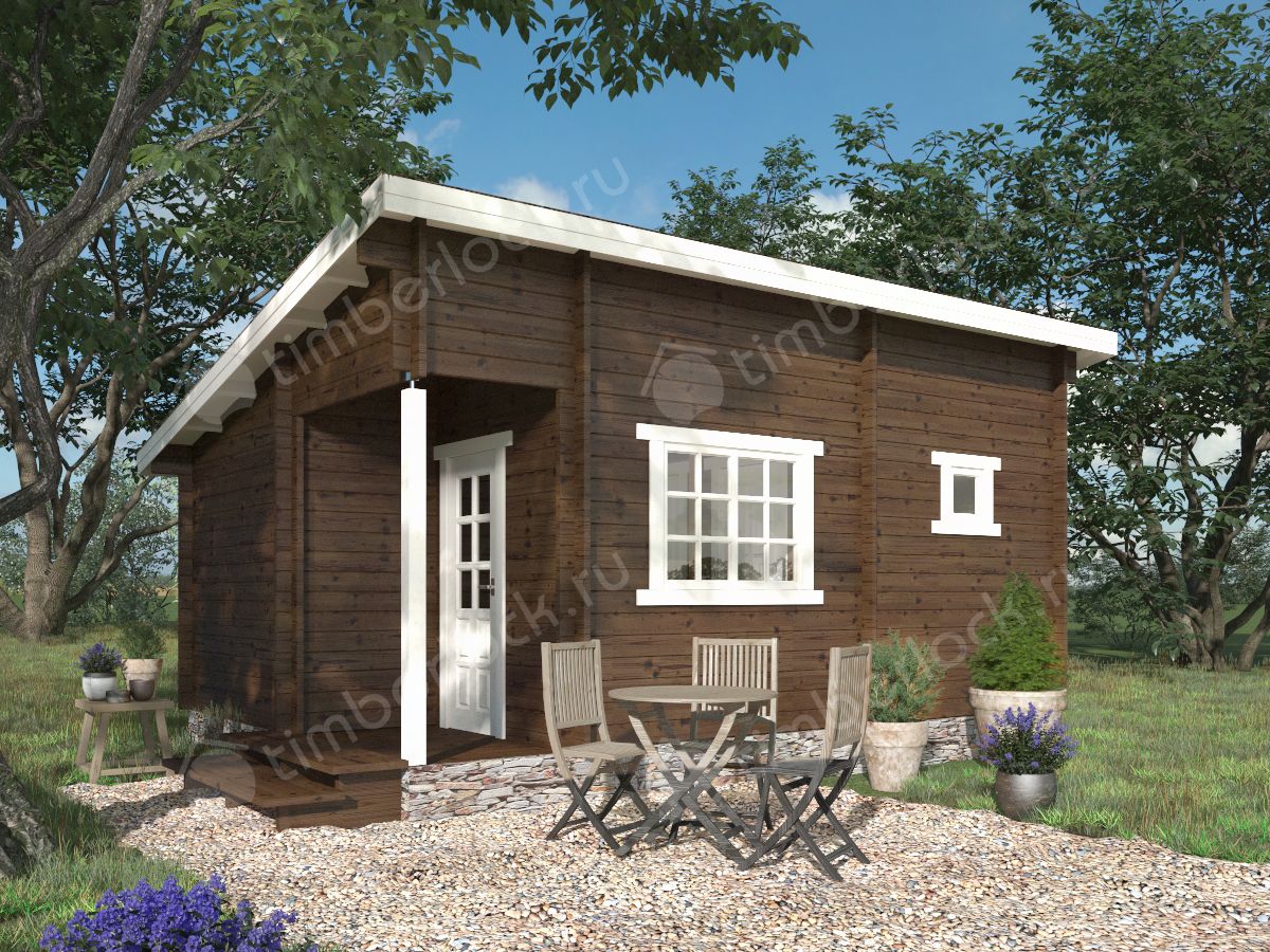 Садовая баня из бруса БА-643