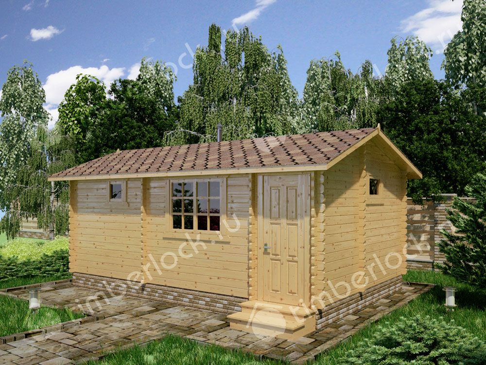 Садовая баня из бруса БА-64-1