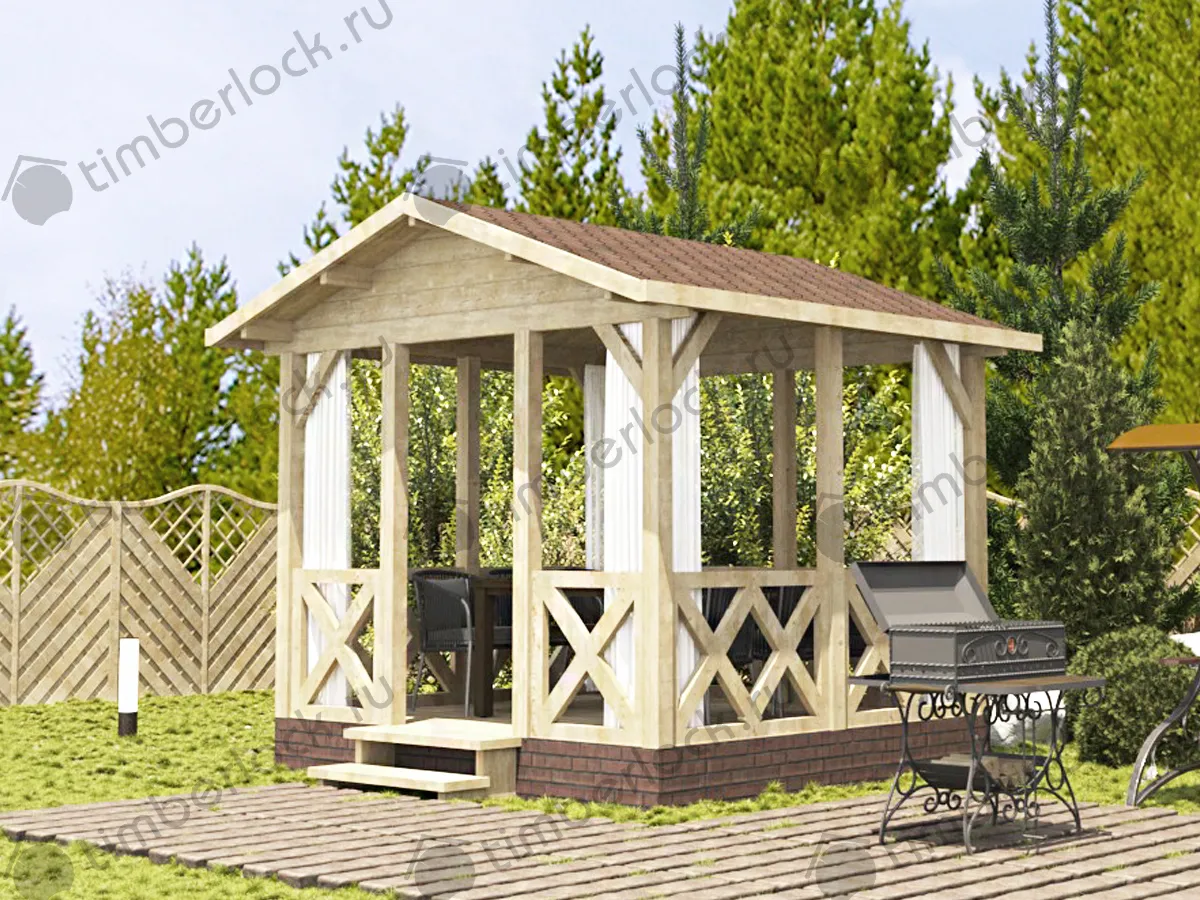 Открытая беседка Б-33-9