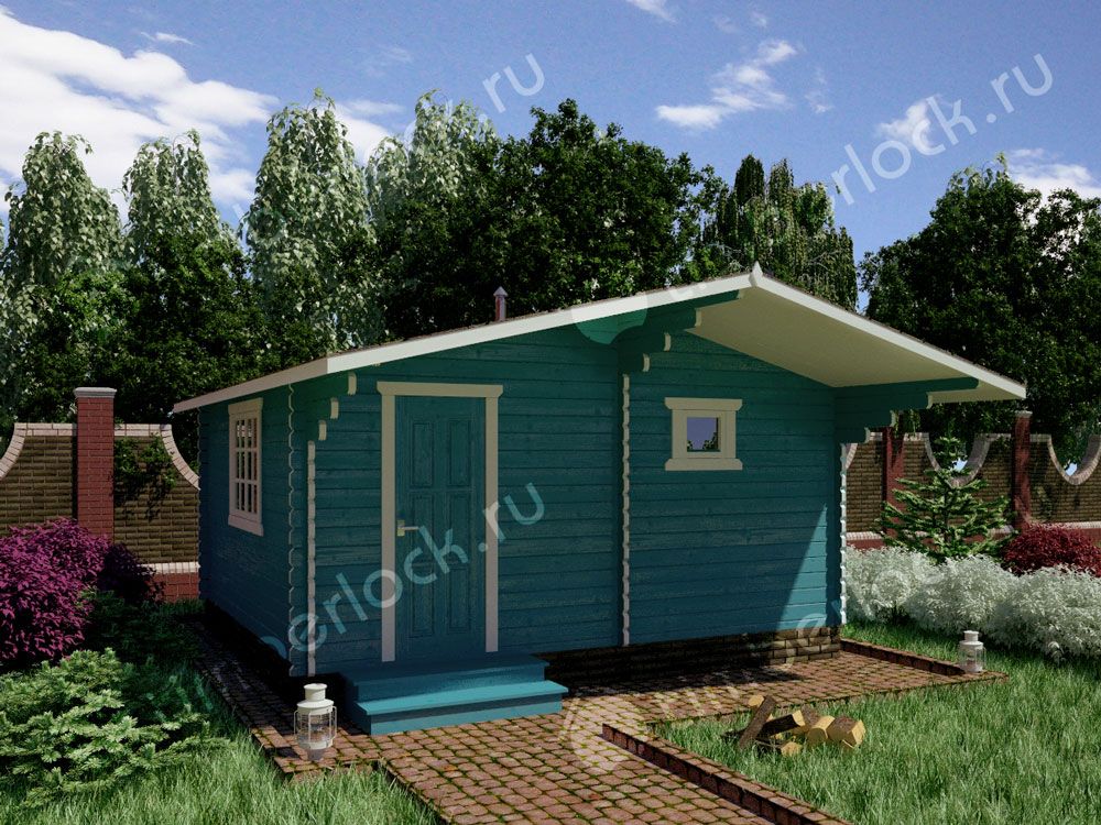 Небольшая дачная баня БА-545-1