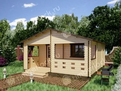 Дачный дом с верандой Д-5538-2