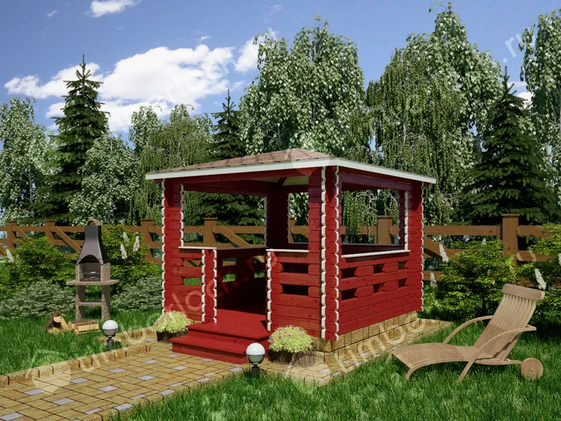 Открытая беседка Б-33-8