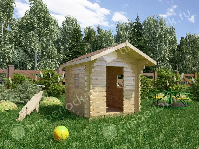 Детский домик из дерева «Малыш»