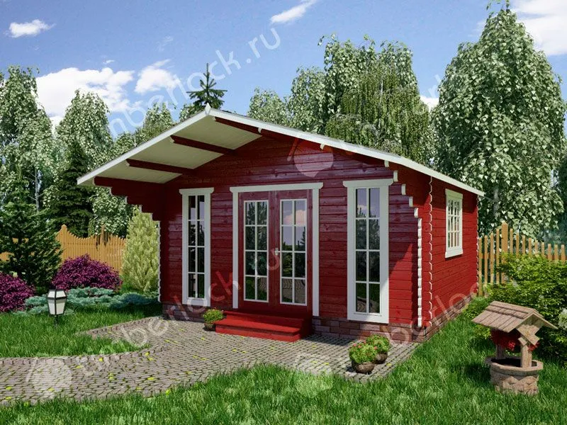 Бюджетный дачный домик Д-545-1