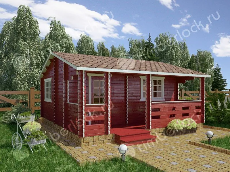 Дачный домик эконом-класса Д-645-1