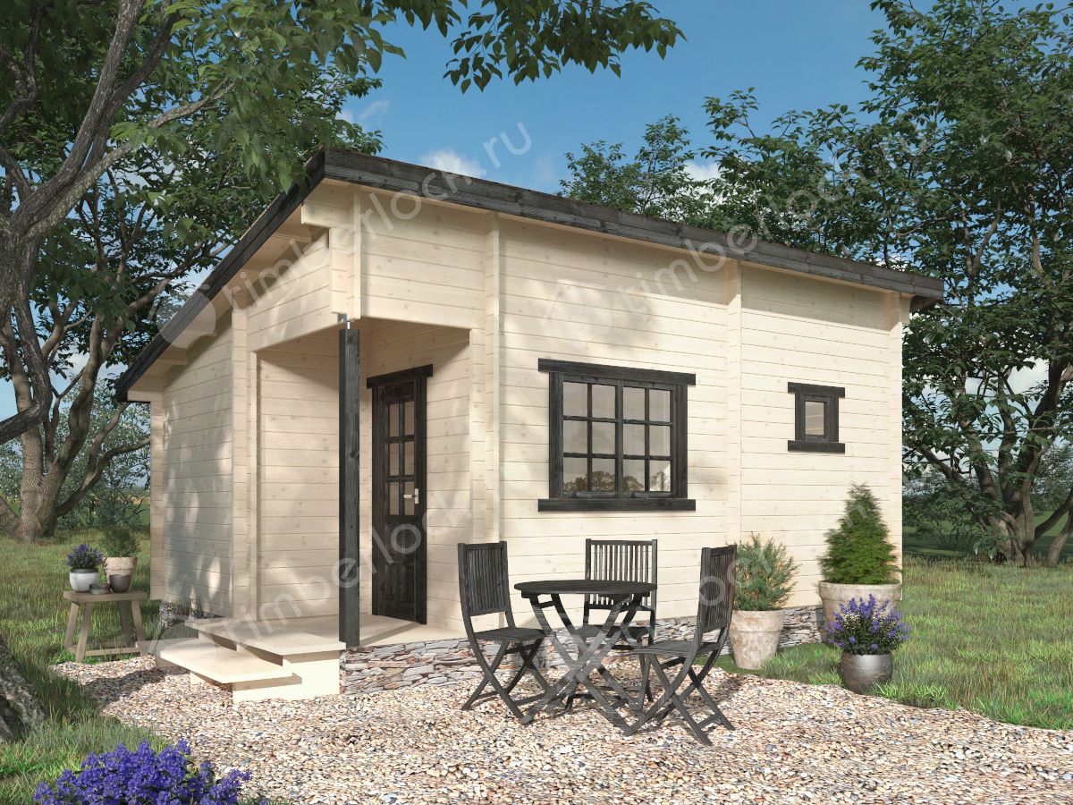 Садовая баня из бруса БА-643