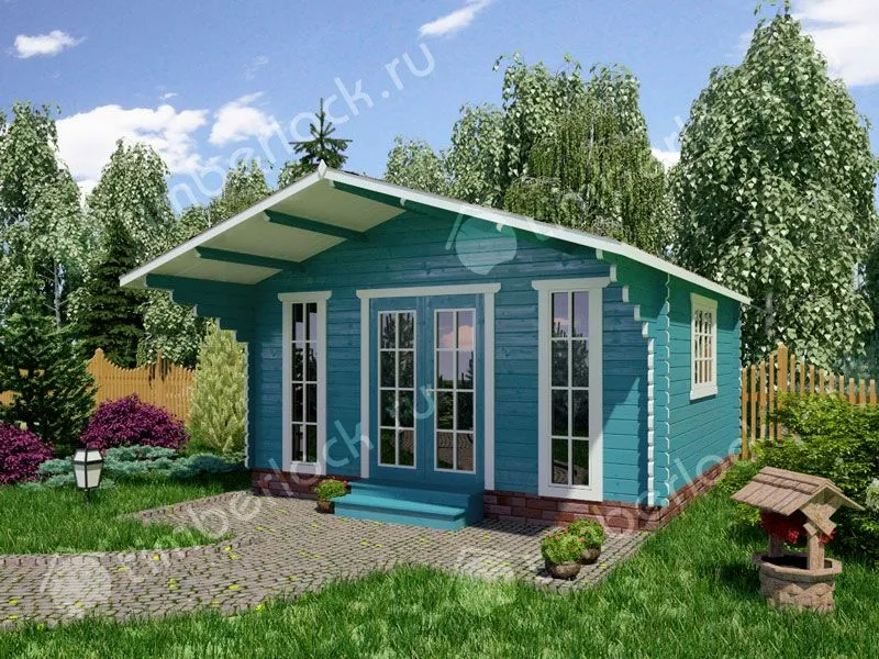 Бюджетный дачный домик Д-545-1