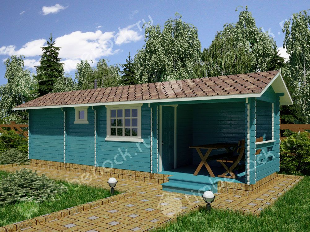 Деревянная дачная баня БА-259-1