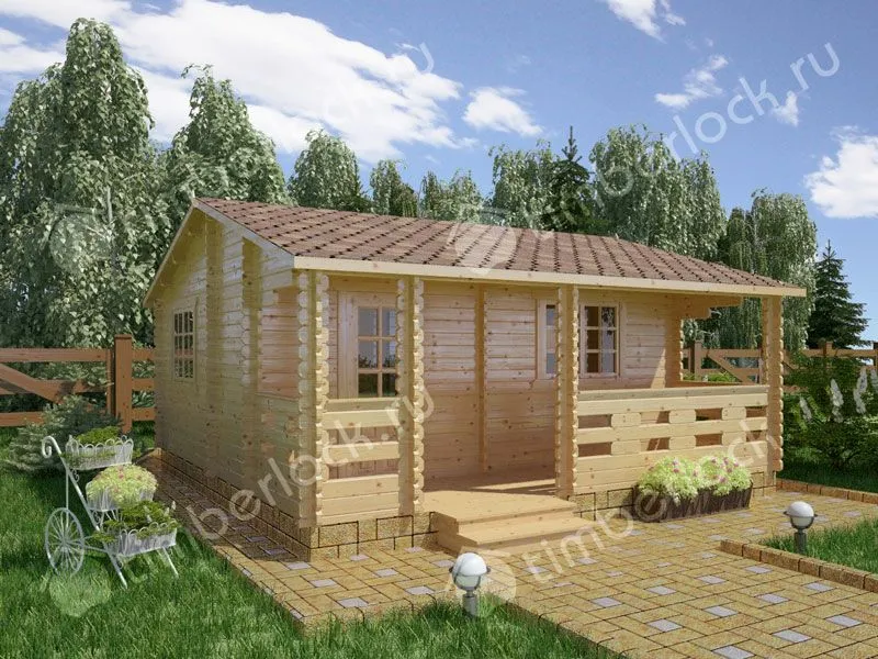 Дачный домик эконом-класса Д-645-1