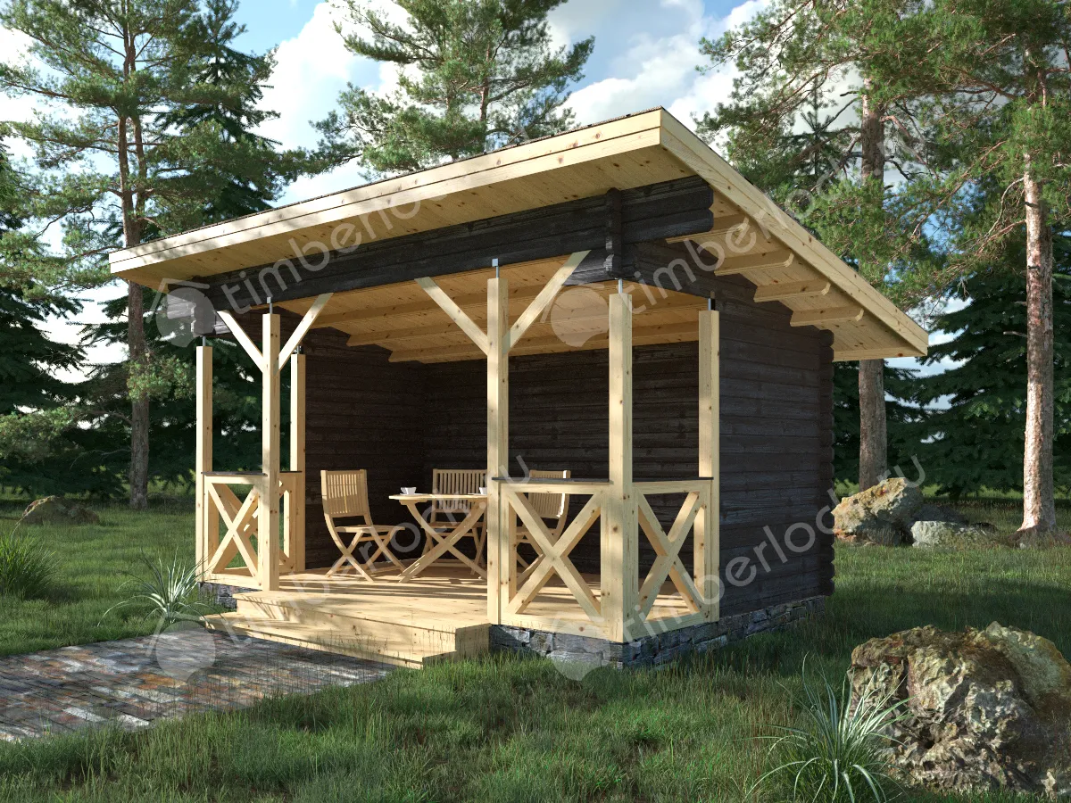 Открытая беседка для дачи Б-53-2