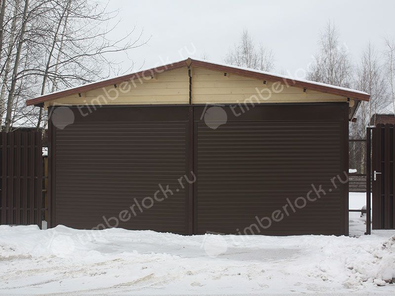 Деревянный навес для авто 6х6 (доска)