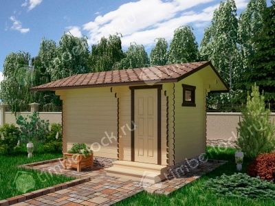 Дачная банька из бруса БА-254-1