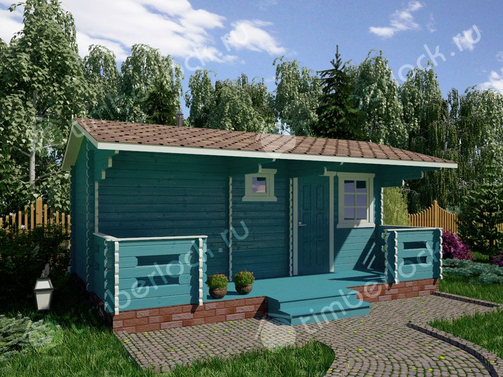 Садовая баня из бруса БА-256-1