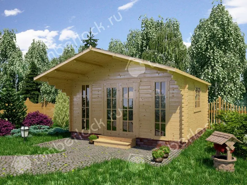 Бюджетный дачный домик Д-545-1