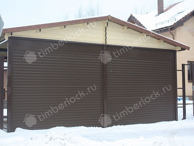 Деревянный навес для авто 6х6 (доска)