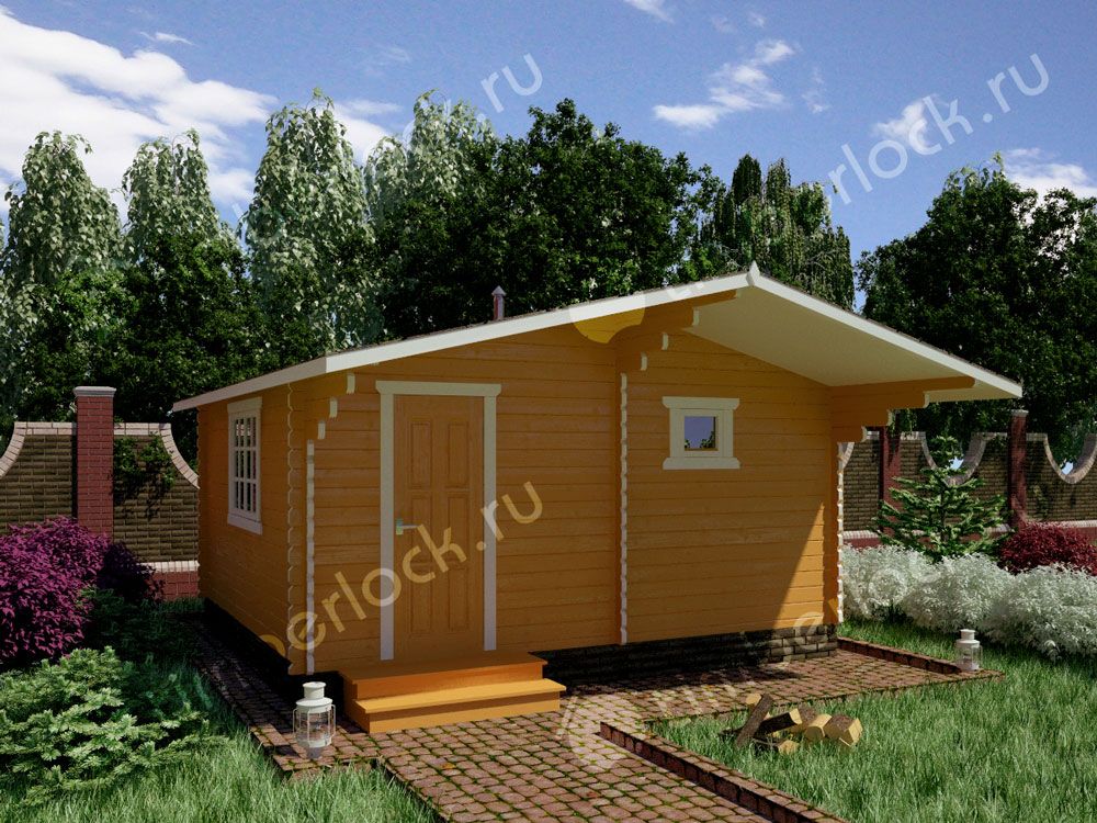 Небольшая дачная баня БА-545-1